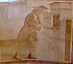 Le opere di misericordia: visita ai carcerati (sec. XVI), Paruzzaro (Novara), Chiesa di San Marcello, Abside, particolare